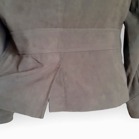 Jessica NWT size 14 suede look zip up collared lined light jacket - Picture 2 of 10